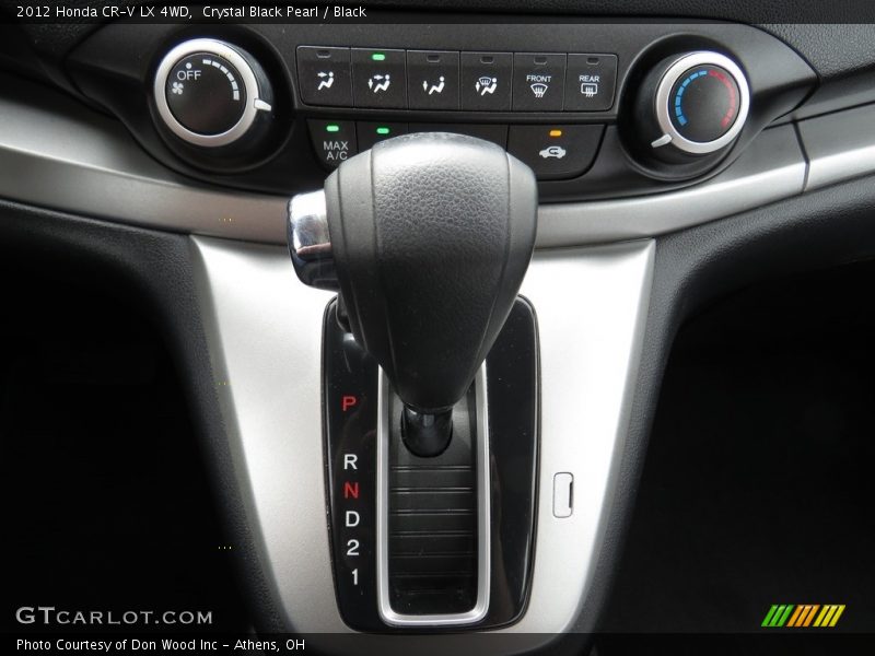 Crystal Black Pearl / Black 2012 Honda CR-V LX 4WD