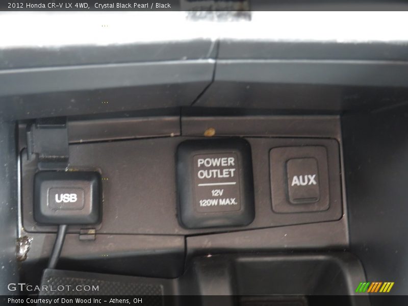 Crystal Black Pearl / Black 2012 Honda CR-V LX 4WD