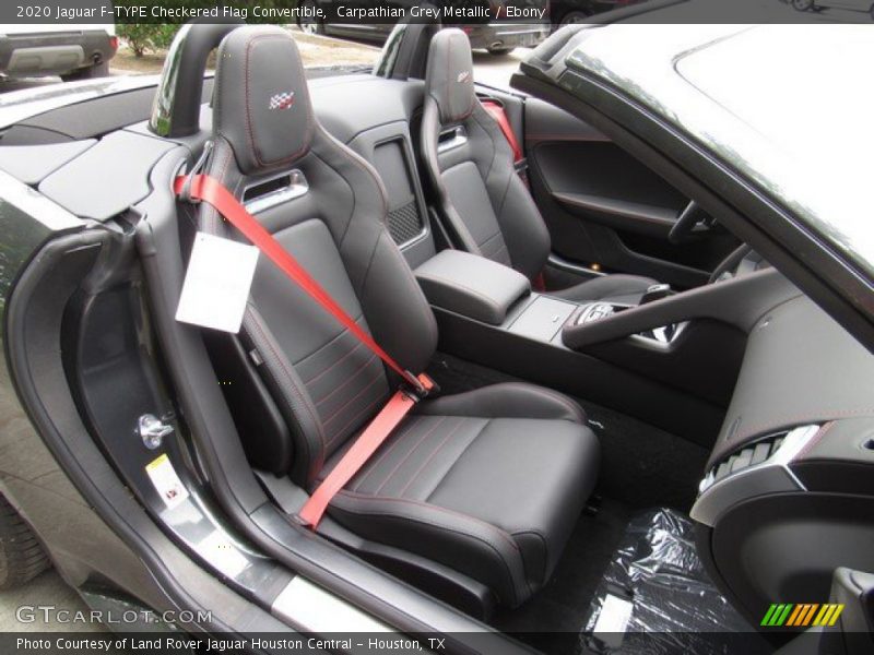 Front Seat of 2020 F-TYPE Checkered Flag Convertible