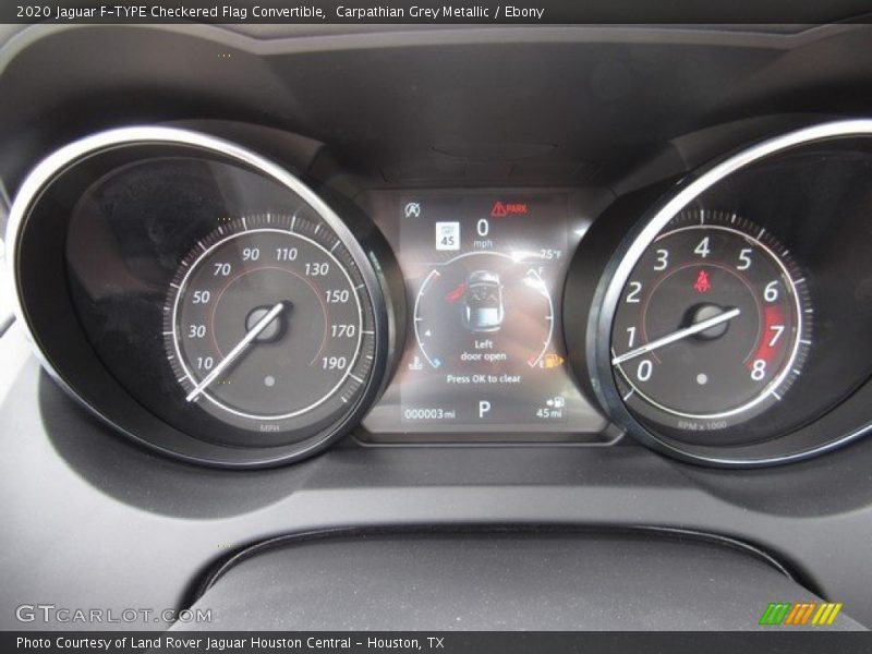  2020 F-TYPE Checkered Flag Convertible Checkered Flag Convertible Gauges