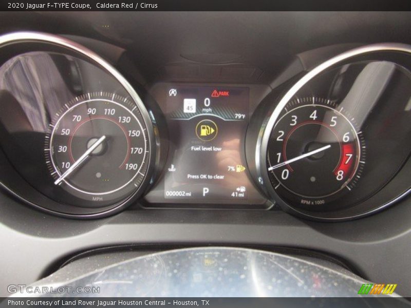  2020 F-TYPE Coupe Coupe Gauges