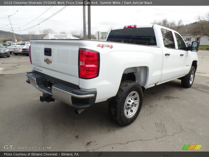Summit White / Dark Ash/Jet Black 2019 Chevrolet Silverado 3500HD Work Truck Crew Cab 4x4