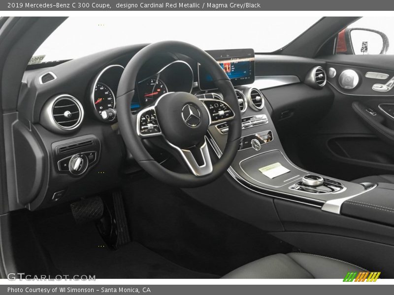 designo Cardinal Red Metallic / Magma Grey/Black 2019 Mercedes-Benz C 300 Coupe