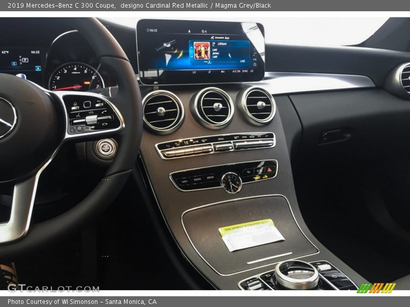 designo Cardinal Red Metallic / Magma Grey/Black 2019 Mercedes-Benz C 300 Coupe
