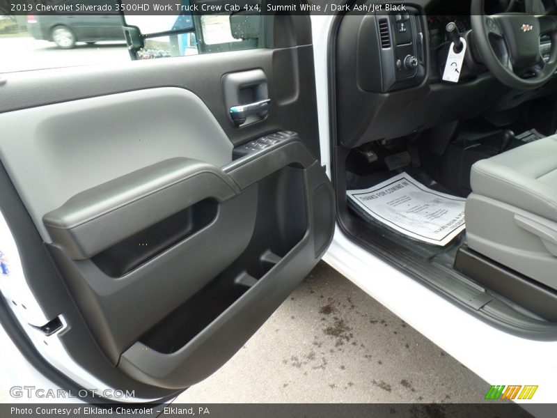 Summit White / Dark Ash/Jet Black 2019 Chevrolet Silverado 3500HD Work Truck Crew Cab 4x4