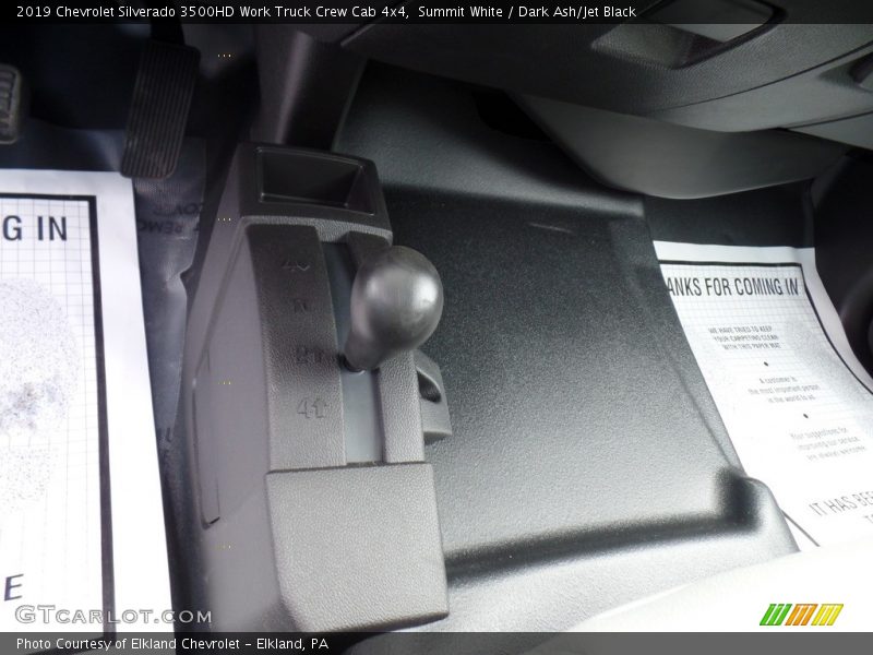 Summit White / Dark Ash/Jet Black 2019 Chevrolet Silverado 3500HD Work Truck Crew Cab 4x4