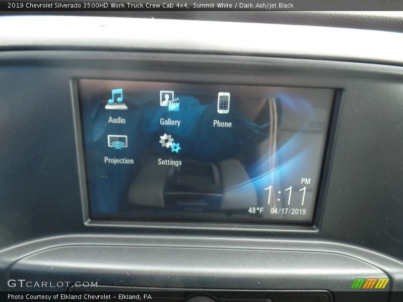 Summit White / Dark Ash/Jet Black 2019 Chevrolet Silverado 3500HD Work Truck Crew Cab 4x4