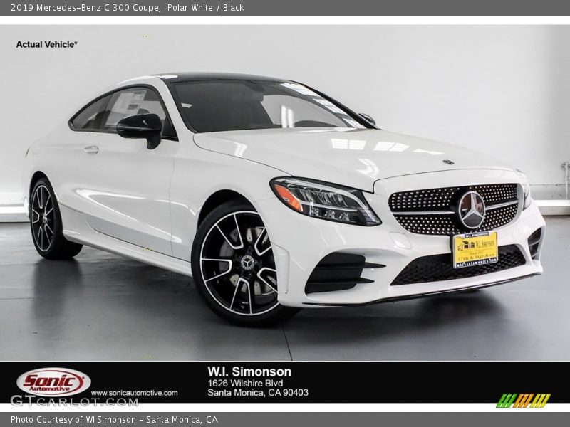Polar White / Black 2019 Mercedes-Benz C 300 Coupe