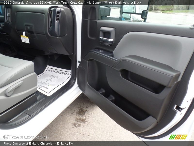 Summit White / Dark Ash/Jet Black 2019 Chevrolet Silverado 3500HD Work Truck Crew Cab 4x4