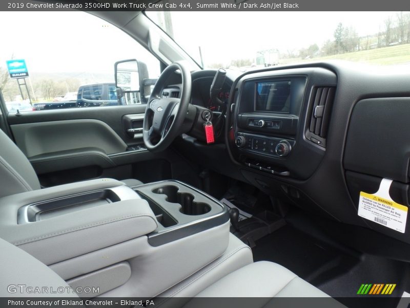 Summit White / Dark Ash/Jet Black 2019 Chevrolet Silverado 3500HD Work Truck Crew Cab 4x4