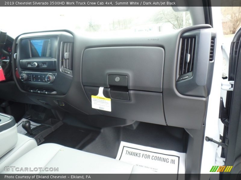 Summit White / Dark Ash/Jet Black 2019 Chevrolet Silverado 3500HD Work Truck Crew Cab 4x4