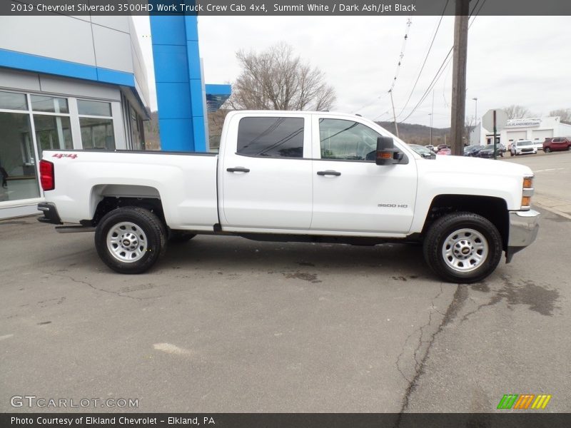 Summit White / Dark Ash/Jet Black 2019 Chevrolet Silverado 3500HD Work Truck Crew Cab 4x4