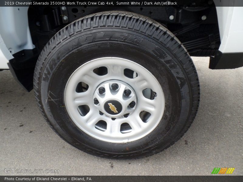 Summit White / Dark Ash/Jet Black 2019 Chevrolet Silverado 3500HD Work Truck Crew Cab 4x4