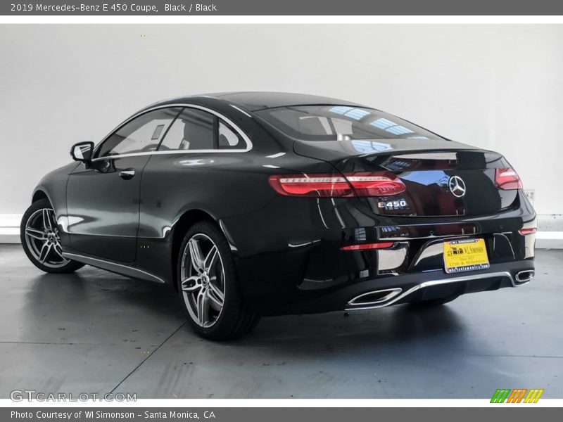 Black / Black 2019 Mercedes-Benz E 450 Coupe