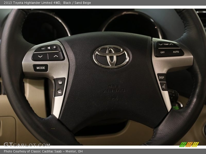 Black / Sand Beige 2013 Toyota Highlander Limited 4WD