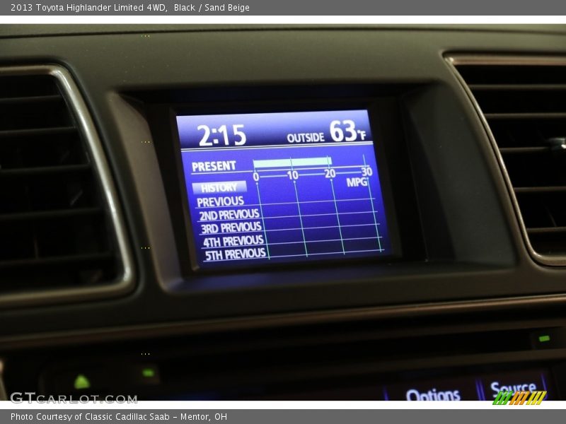 Black / Sand Beige 2013 Toyota Highlander Limited 4WD