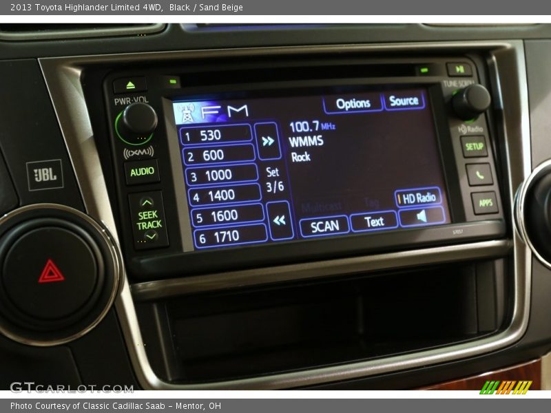 Black / Sand Beige 2013 Toyota Highlander Limited 4WD