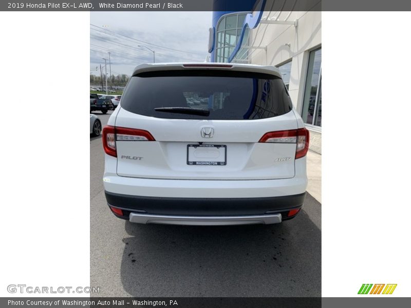 White Diamond Pearl / Black 2019 Honda Pilot EX-L AWD