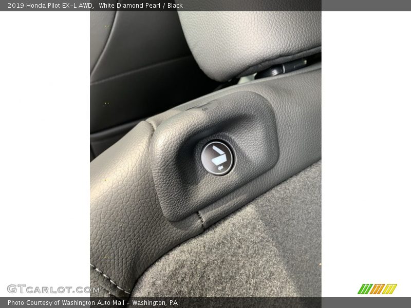 White Diamond Pearl / Black 2019 Honda Pilot EX-L AWD