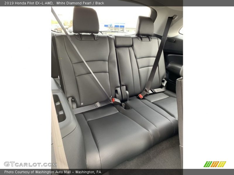 White Diamond Pearl / Black 2019 Honda Pilot EX-L AWD