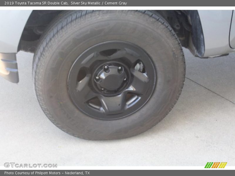 Silver Sky Metallic / Cement Gray 2019 Toyota Tacoma SR Double Cab