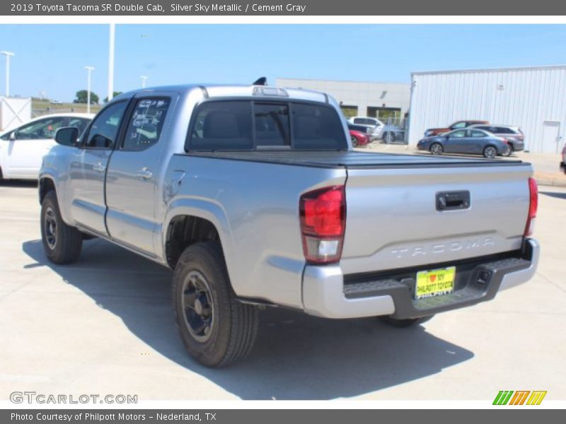 Silver Sky Metallic / Cement Gray 2019 Toyota Tacoma SR Double Cab