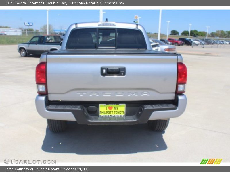 Silver Sky Metallic / Cement Gray 2019 Toyota Tacoma SR Double Cab