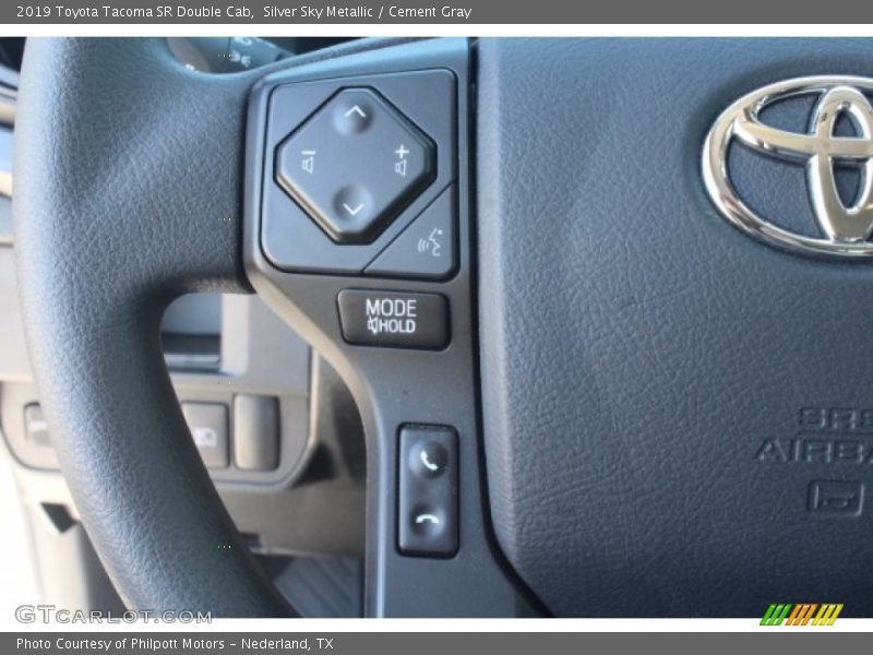 Silver Sky Metallic / Cement Gray 2019 Toyota Tacoma SR Double Cab