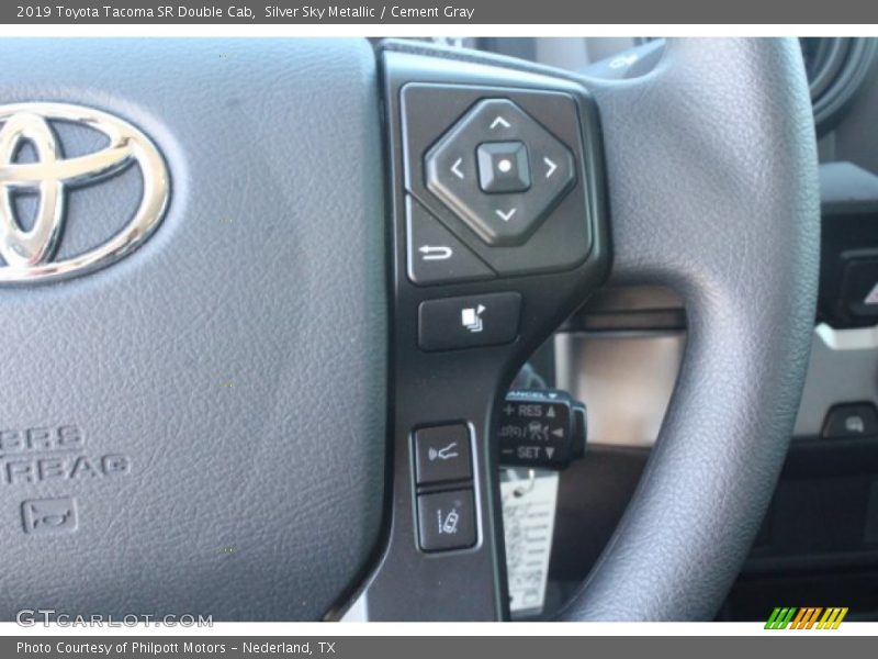 Silver Sky Metallic / Cement Gray 2019 Toyota Tacoma SR Double Cab