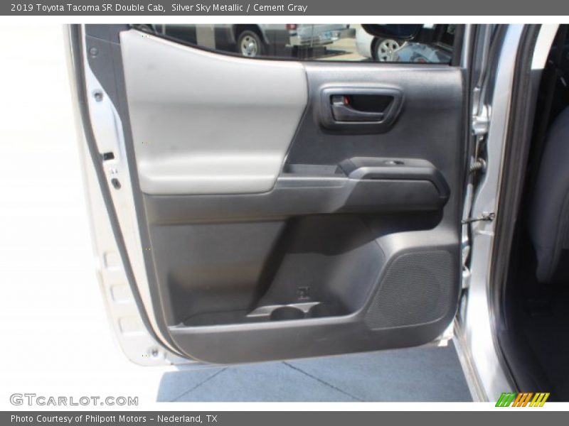 Silver Sky Metallic / Cement Gray 2019 Toyota Tacoma SR Double Cab