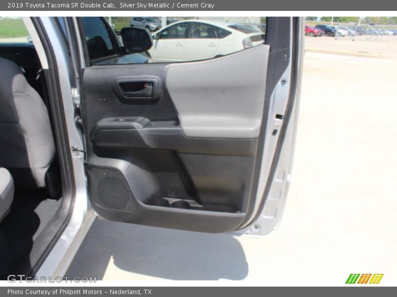Silver Sky Metallic / Cement Gray 2019 Toyota Tacoma SR Double Cab