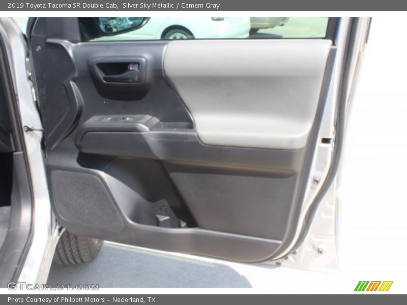 Silver Sky Metallic / Cement Gray 2019 Toyota Tacoma SR Double Cab