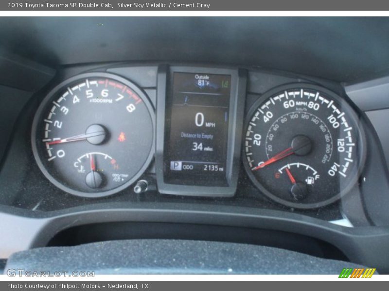 Silver Sky Metallic / Cement Gray 2019 Toyota Tacoma SR Double Cab