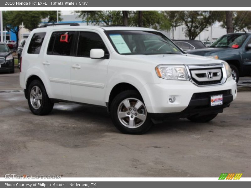 Taffeta White / Gray 2010 Honda Pilot EX-L