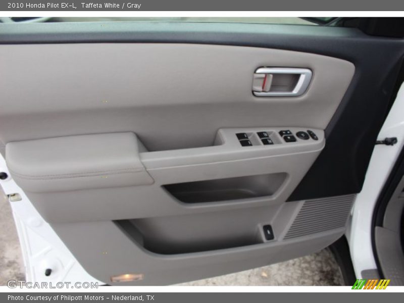 Taffeta White / Gray 2010 Honda Pilot EX-L