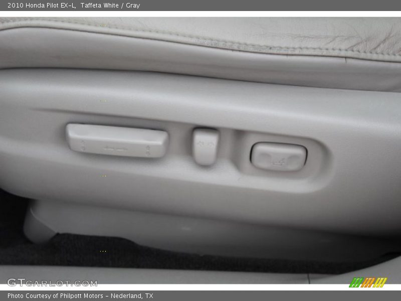 Taffeta White / Gray 2010 Honda Pilot EX-L