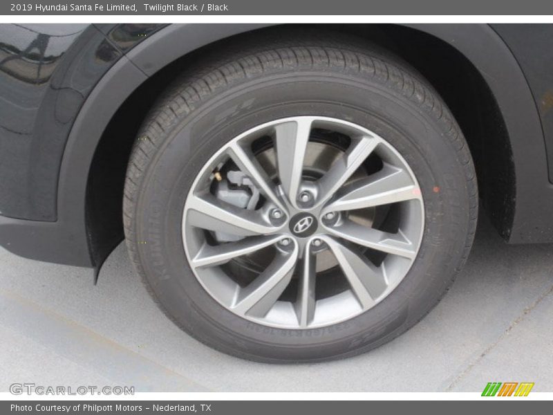 Twilight Black / Black 2019 Hyundai Santa Fe Limited