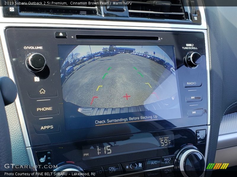 Cinnamon Brown Pearl / Warm Ivory 2019 Subaru Outback 2.5i Premium