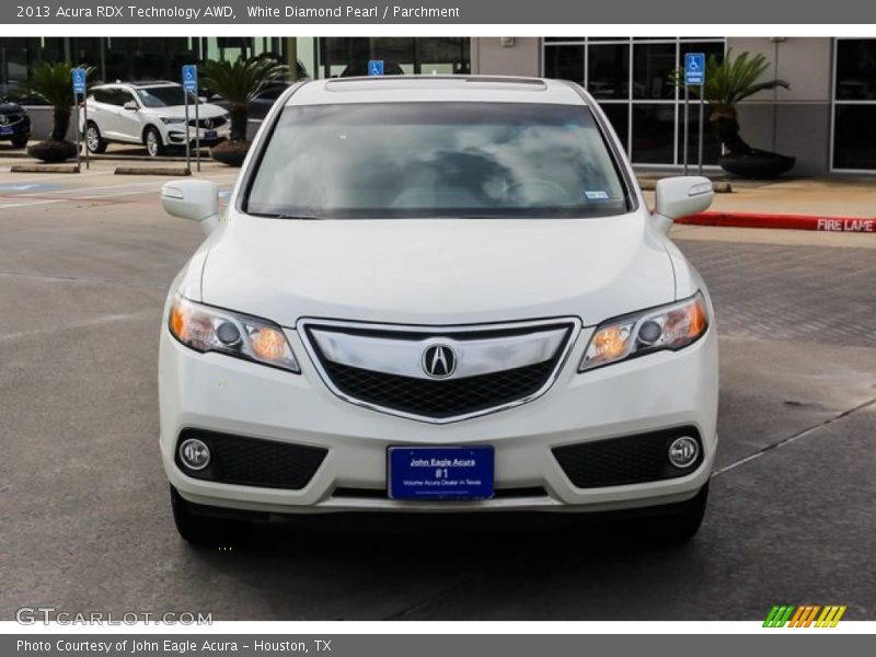 White Diamond Pearl / Parchment 2013 Acura RDX Technology AWD