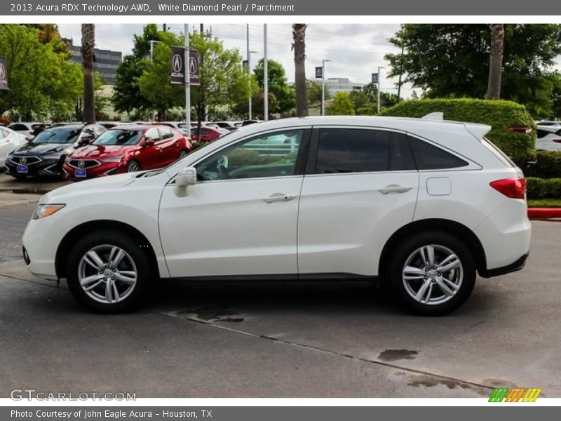 White Diamond Pearl / Parchment 2013 Acura RDX Technology AWD