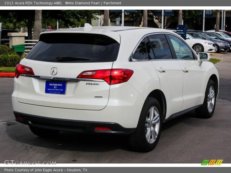 White Diamond Pearl / Parchment 2013 Acura RDX Technology AWD