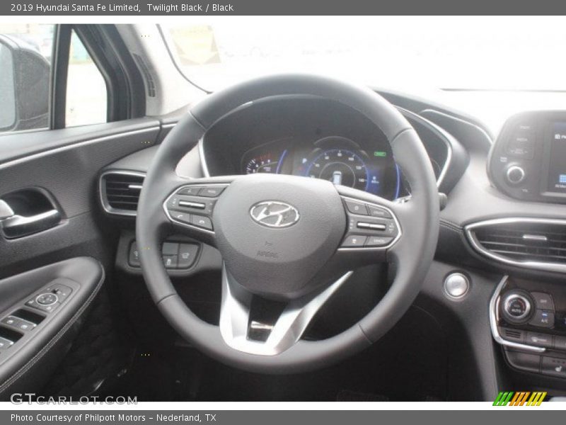 Twilight Black / Black 2019 Hyundai Santa Fe Limited