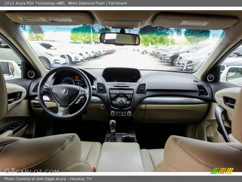 White Diamond Pearl / Parchment 2013 Acura RDX Technology AWD
