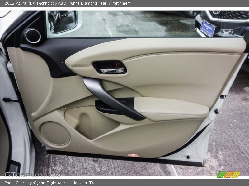 White Diamond Pearl / Parchment 2013 Acura RDX Technology AWD