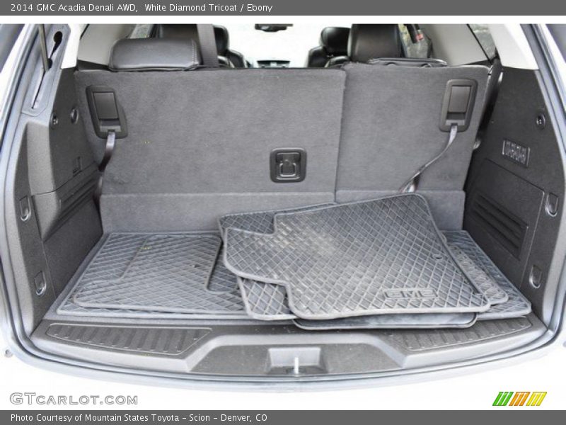 White Diamond Tricoat / Ebony 2014 GMC Acadia Denali AWD
