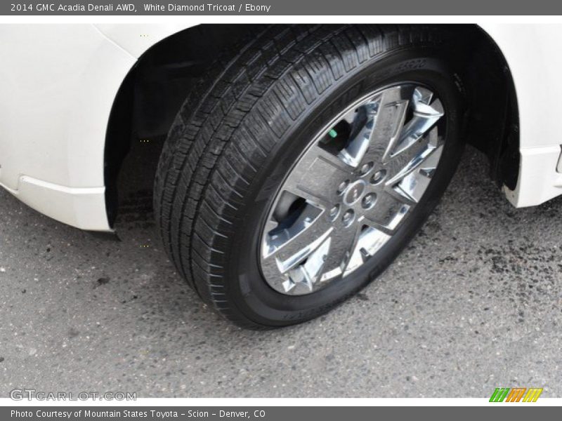 White Diamond Tricoat / Ebony 2014 GMC Acadia Denali AWD
