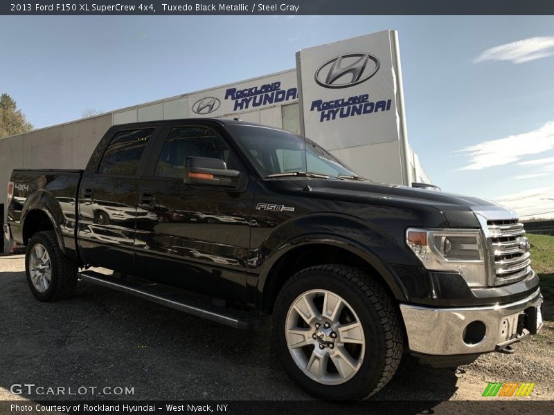 Tuxedo Black Metallic / Steel Gray 2013 Ford F150 XL SuperCrew 4x4