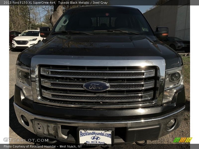 Tuxedo Black Metallic / Steel Gray 2013 Ford F150 XL SuperCrew 4x4