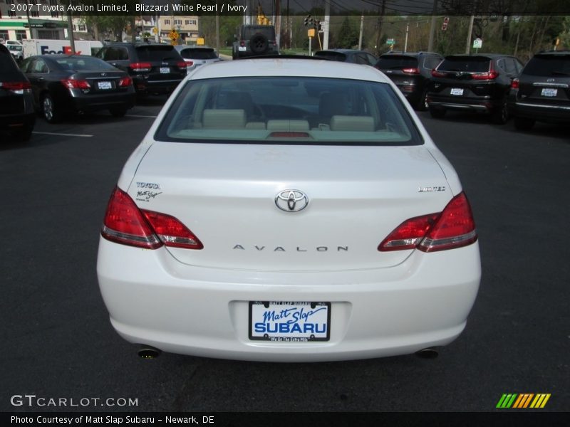 Blizzard White Pearl / Ivory 2007 Toyota Avalon Limited