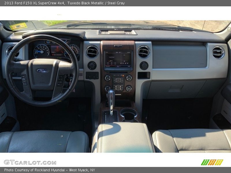 Tuxedo Black Metallic / Steel Gray 2013 Ford F150 XL SuperCrew 4x4